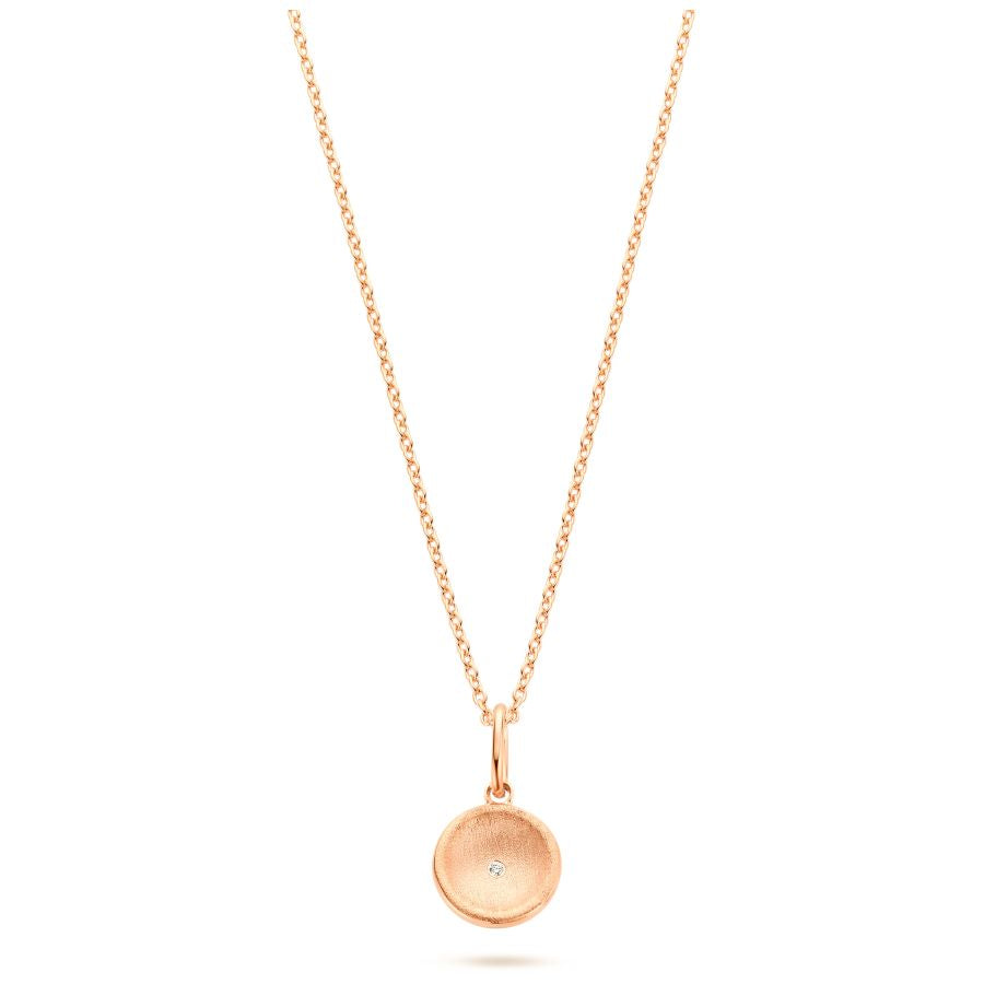 modernes Collier – Silber & Roségold – Zirkonia