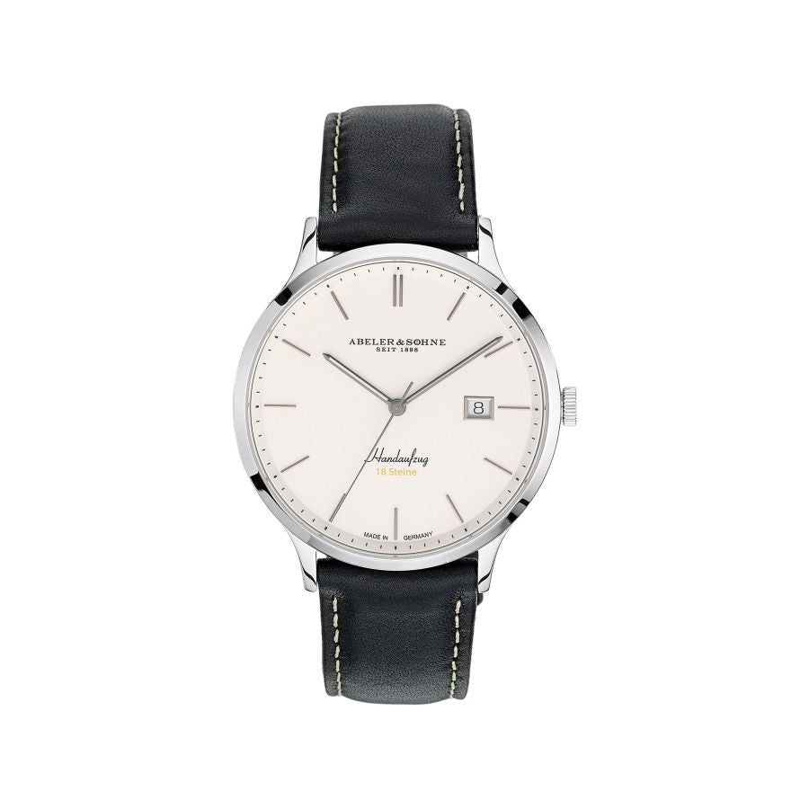 puristische und klassische Armbanduhr