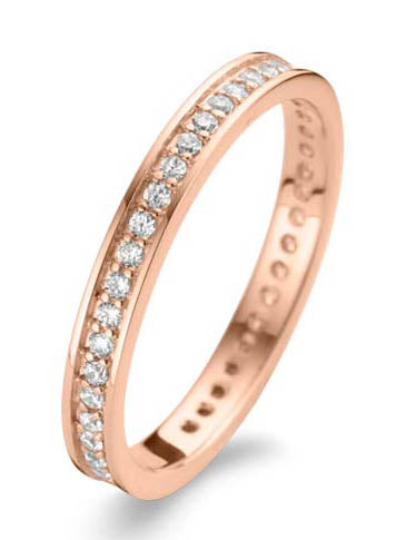 Memoire Ring aus Silber 925 Rosé vergoldet