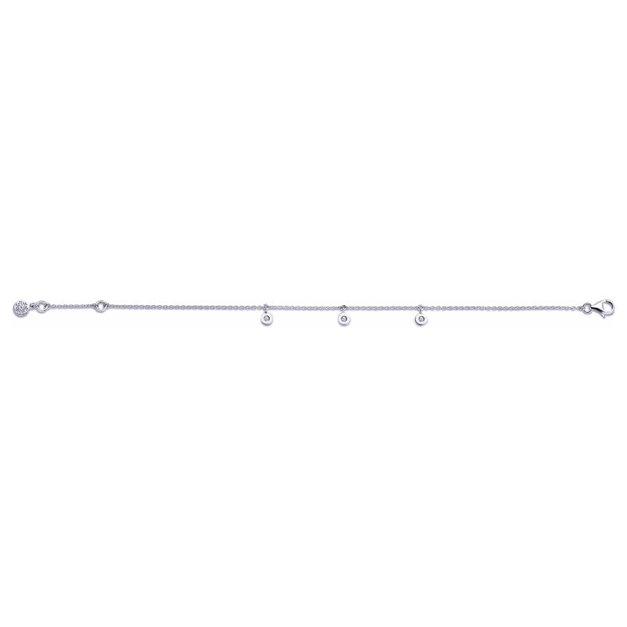 filigranes Armkettchen in Silber 925 mit Zirkonia