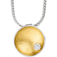 Bild in Galerie-Betrachter laden, Collier mit Anhänger Silber & Gold & Brillant
