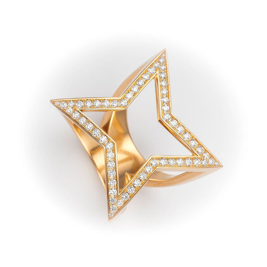 DIAMANT STAR - außergewöhnlicher Damenring  - Angela Hübel