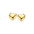 Bild in Galerie-Betrachter laden, herzförmige Ohrstecker Gelbgold 14 kt. - Heart