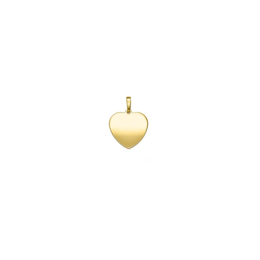Herzanhänger – Gravurplatte - Gold 585