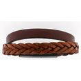 Bild in Galerie-Betrachter laden, braunes geflochtenes Lederarmband – 2 reihig