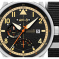 Bild in Galerie-Betrachter laden, Hawker Hurricane McKellar Dual Time - Herrenarmbanduhr