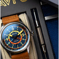 Bild in Galerie-Betrachter laden, Flyboy Wingman Worldtimer GMT Automatic - Herrenarmbanduhr