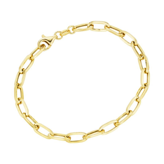 Armkettchen -  Oval  – Silber 925 & vergoldet