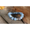 Bild in Galerie-Betrachter laden, handgefertigtes Armband Iris Onyx & Silber - UNIKAT