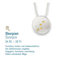 Bild in Galerie-Betrachter laden, Sternzeichen Skorpion - Silber & Gold & Brillant
