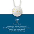 Bild in Galerie-Betrachter laden, Sternzeichen Stier - Silber & Gold & Brillant