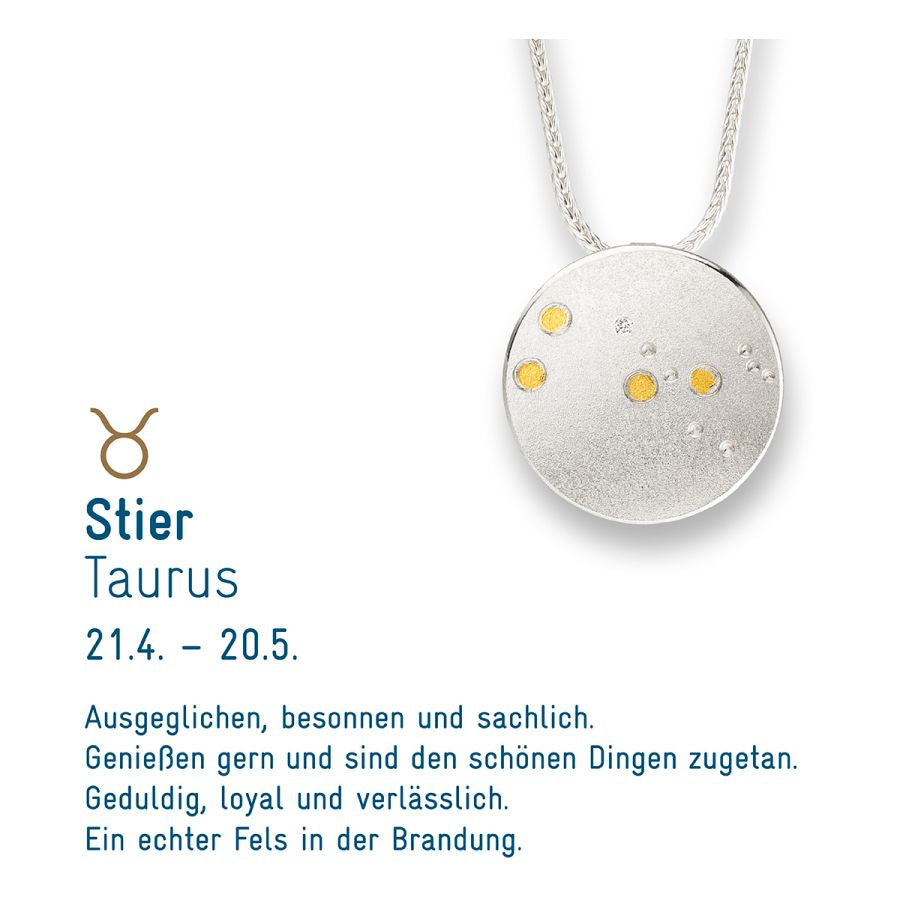 Sternzeichen Stier - Silber & Gold & Brillant