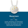 Bild in Galerie-Betrachter laden, Sternzeichen Wassermann - Silber & Gold & Brillant