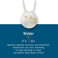 Bild in Galerie-Betrachter laden, Sternzeichen Widder - Silber & Gold & Brillant