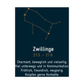 Bild in Galerie-Betrachter laden, Sternzeichen Zwilling - Silber & Gold & Brillant