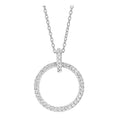 Bild in Galerie-Betrachter laden, zartes Collier mit kreisrundem Anhänger Silber 925 - Trend

