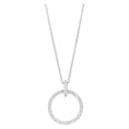 Bild in Galerie-Betrachter laden, zartes Collier mit kreisrundem Anhänger Silber 925 - Trend
