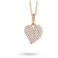 Bild in Galerie-Betrachter laden, Zartes Collier mit Herz Anhänger Silber 925 & Roségold- Sparkling
