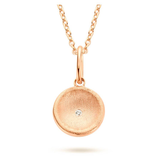 modernes Collier – Silber & Roségold – Zirkonia