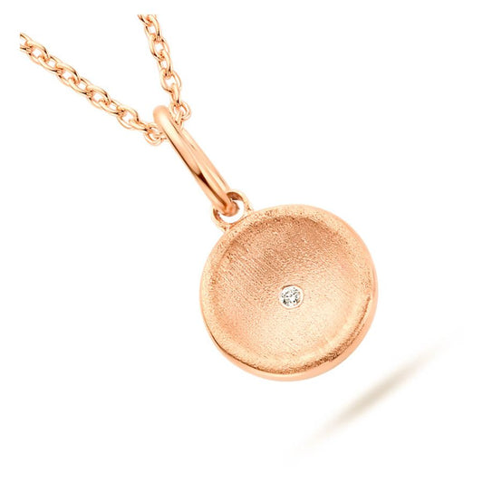 modernes Collier – Silber & Roségold – Zirkonia