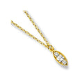 Bild in Galerie-Betrachter laden, Collier mit Anhänger – Silber & Gelbgold - Eye
