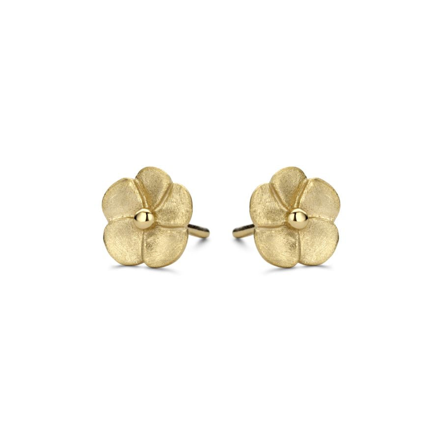 blühender Ohrstecker – Silber 925 & Gelbgold - Bloom