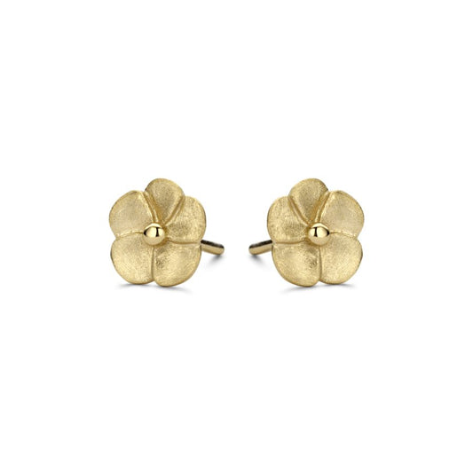 blühender Ohrstecker – Silber 925 & Gelbgold - Bloom