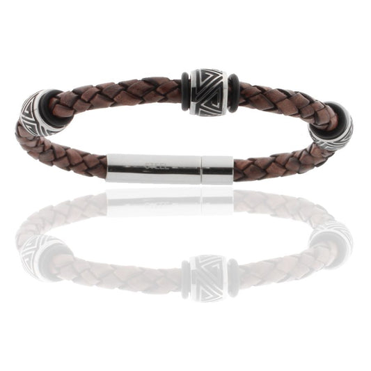 geflochtenes Lederarmband