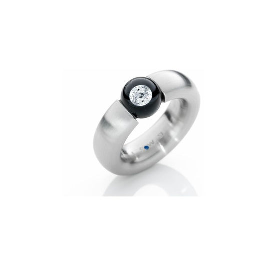Glasklar - schwebender Brillant - Ring