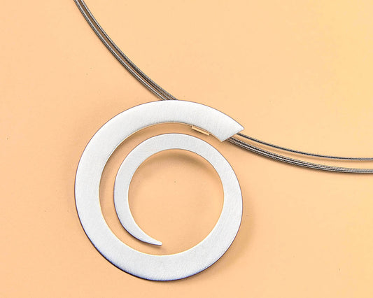 Spiral Motion - Collier & Anhänger – Silber 925