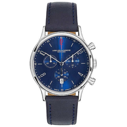 sportlich & chick -  Chronograph mit blauem Zifferblatt