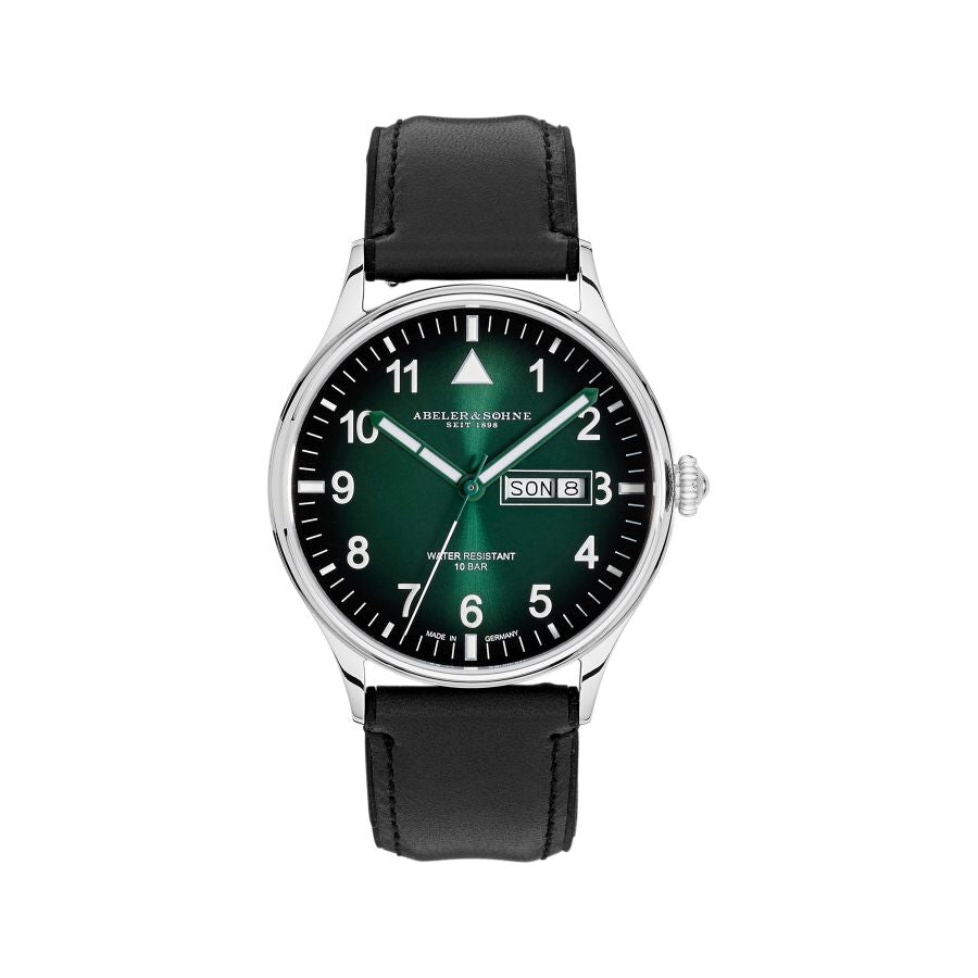 puristische und klassische Armbanduhr