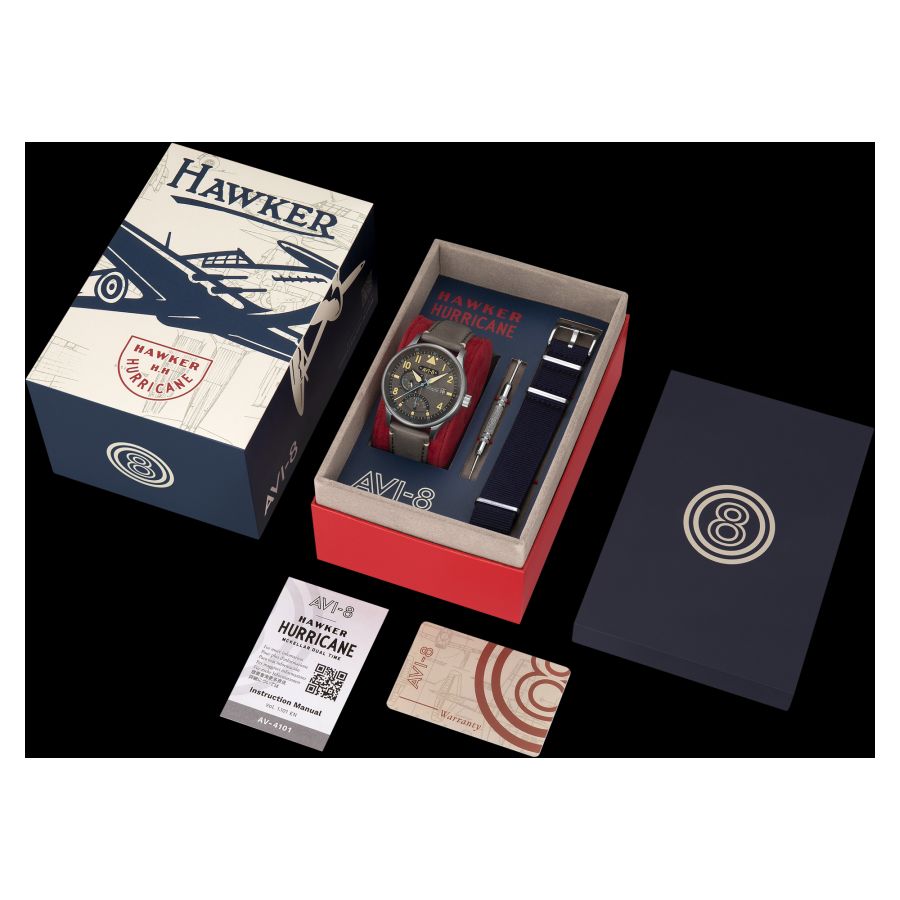 Hawker Hurricane McKellar Dual Time - Herrenarmbanduhr