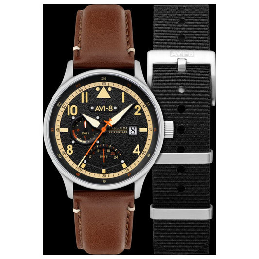 Hawker Hurricane McKellar Dual Time - Herrenarmbanduhr