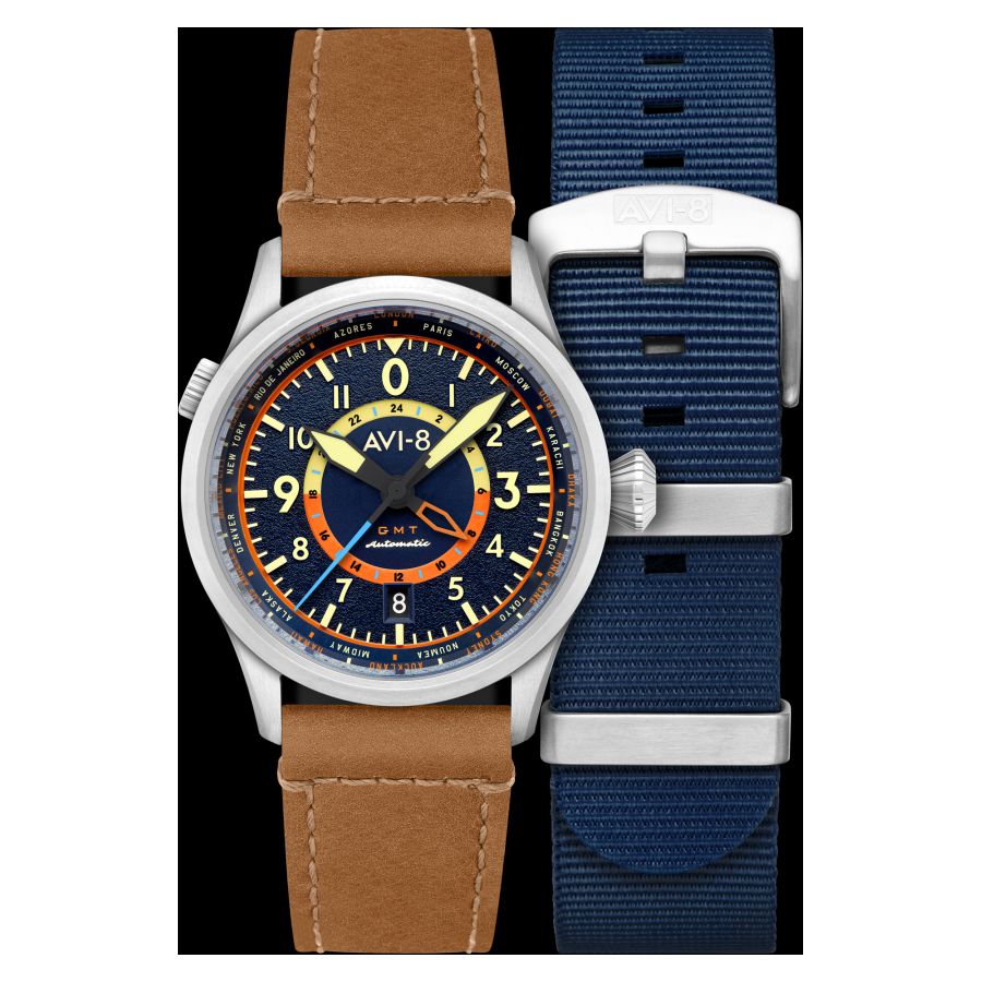 Flyboy Wingman Worldtimer GMT Automatic - Herrenarmbanduhr