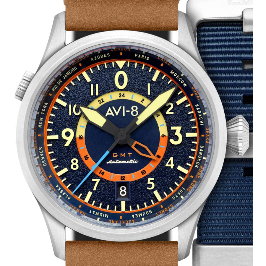 Flyboy Wingman Worldtimer GMT Automatic - Herrenarmbanduhr