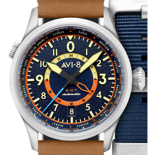Flyboy Wingman Worldtimer GMT Automatic - Herrenarmbanduhr