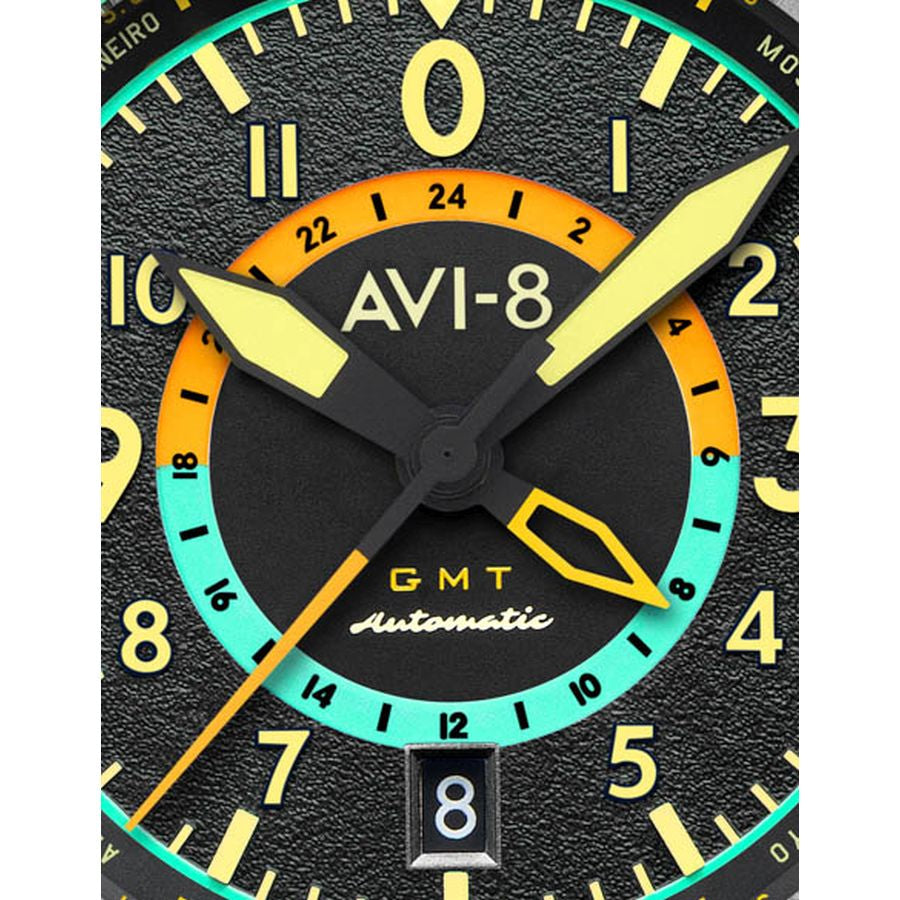 Flyboy Wingman Worldtimer GMT Automatic - Herrenarmbanduhr