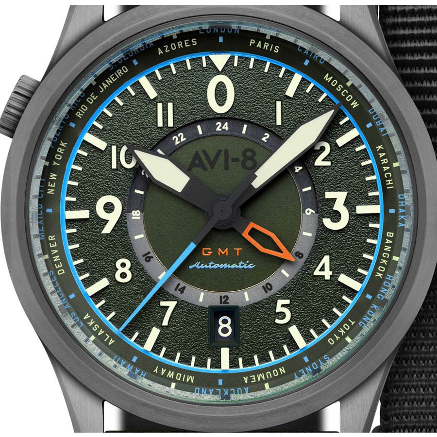 Flyboy Wingman Worldtimer GMT Automatic - Herrenarmbanduhr