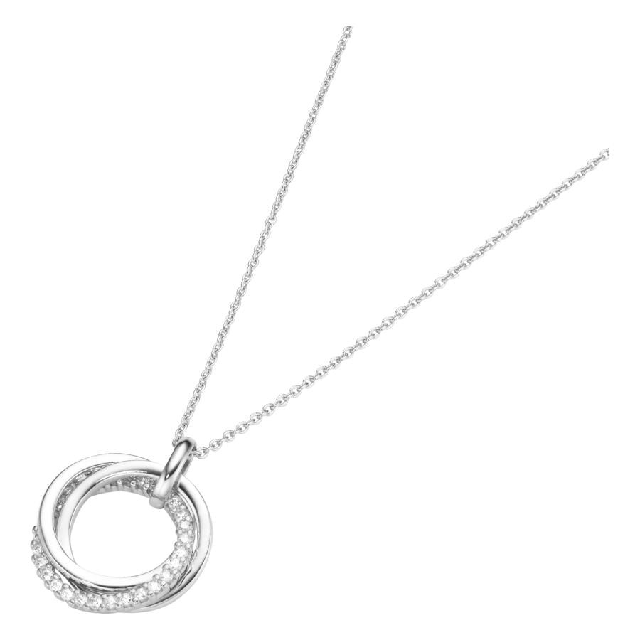 Collier mit ineinandergeschlungene Ringe Silber 925