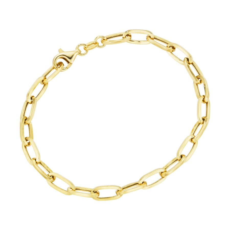 Armkettchen -  Oval  – Silber 925 & vergoldet