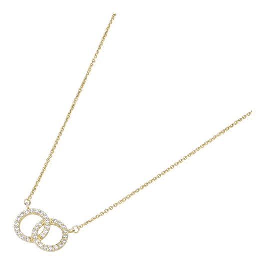 Collier mit zwei verschlungenen Ringen - Gelbgold