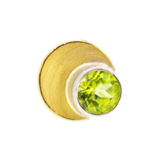 Ohrstecker Silber & Gold & Peridot