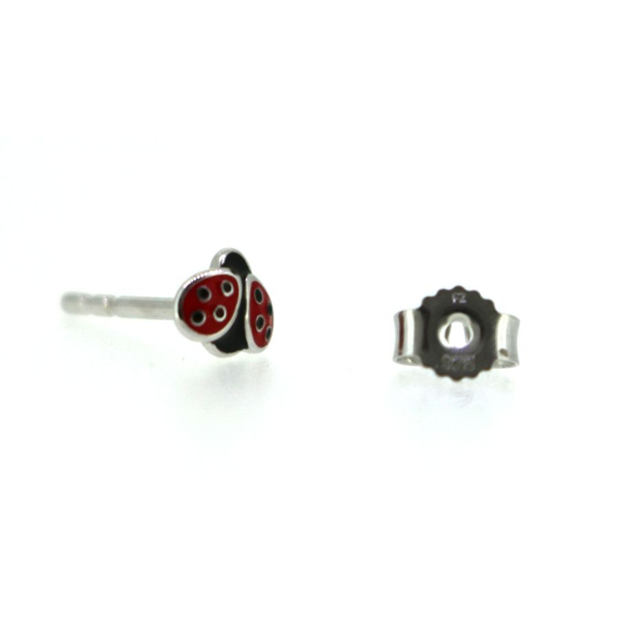 Ohrstecker - Marienkäfer - Silber 925