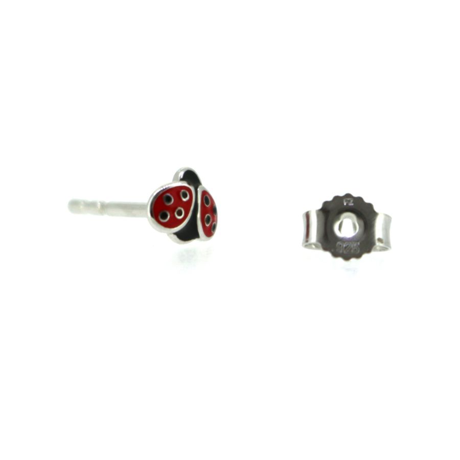 Ohrstecker - Marienkäfer - Silber 925
