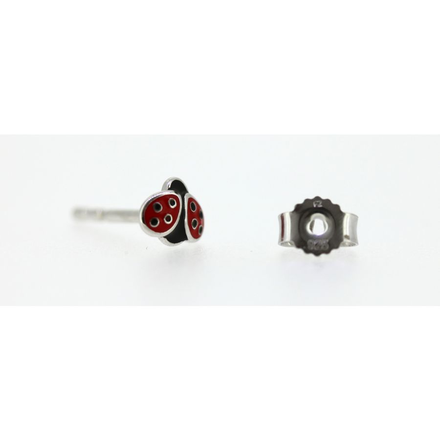 Ohrstecker - Marienkäfer - Silber 925