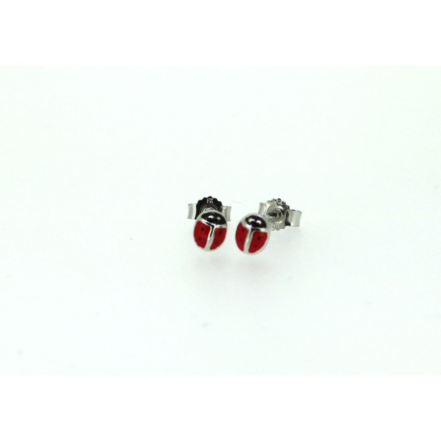 Ohrstecker - Marienkäfer - Silber 925