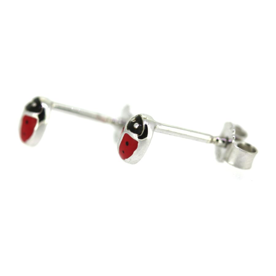 Ohrstecker - Marienkäfer - Silber 925
