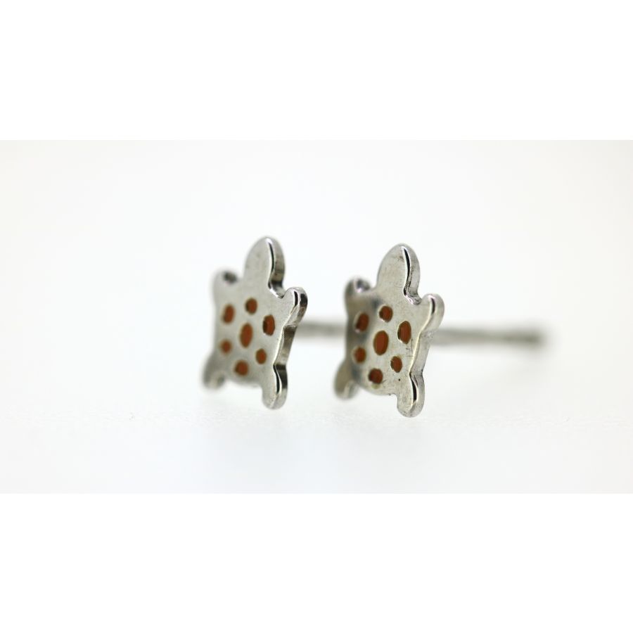 Ohrstecker - Schildkröte - Silber 925