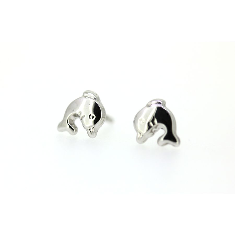 Ohrstecker – Delfin – Silber 925
